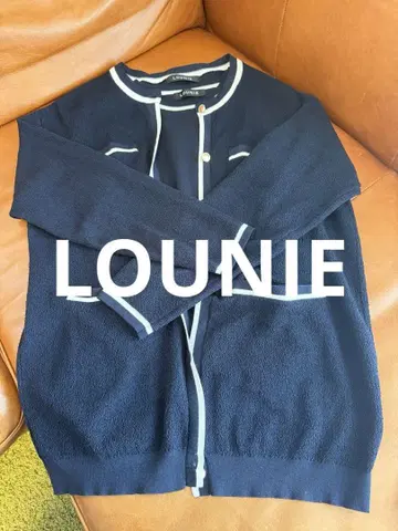 LOUNIE 네이비 가디건 앙상블