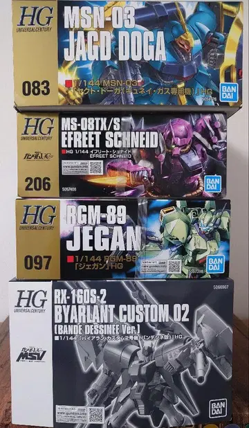 [건담 프라모델] HG 유니콘계 역샤 4세트 새상품 미조립 미개봉품