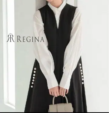새상품급 REGINA RISURRE 포켓 펄 원피스 ML 레지나리스레