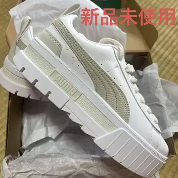 PUMA 통굽 스니커즈 화이트/베이지