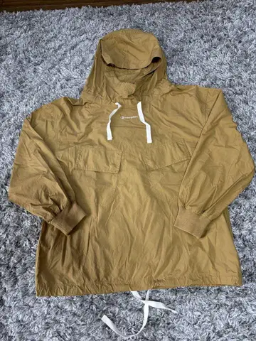 Champion 베이지 풀오버 후드티