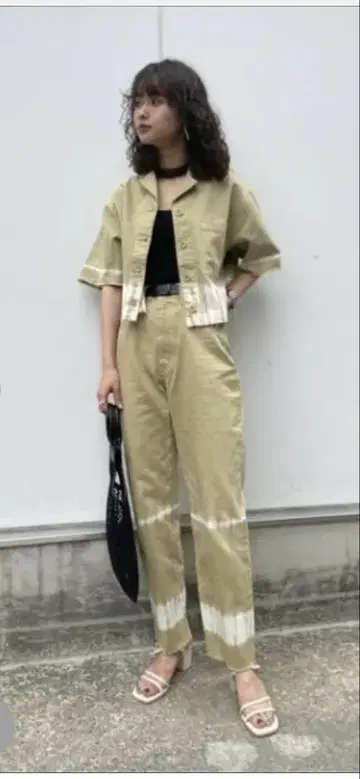 타이다이 패턴 코튼 셋업