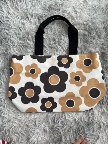 MARY QUANT 토트백 꽃무늬
