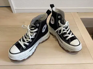 컨버스 ALL STAR 블랙 하이컷 통굽 스니커즈 24cm