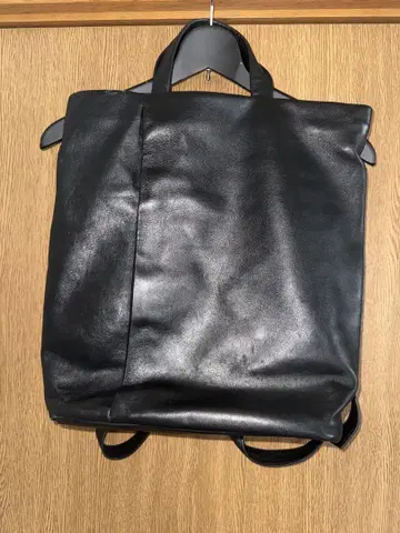 캠퍼 블랙 가죽 백팩