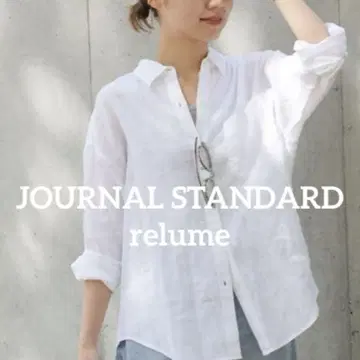 JOURNAL STANDARD relume 컬러 린넨 오버 사이즈 셔츠