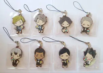 하이큐 이나리자키 니토탄 러버 스트랩 유니폼 ver. 8종 세트