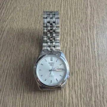 SEIKO SEIKO5 자동 시계 실버