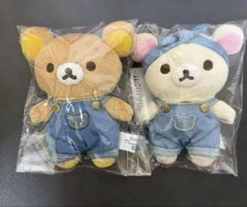 리락쿠마 코리락쿠마 봉제 인형 키링 데님하우스 한정판 쿠라시키