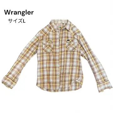 Wrangler 긴팔 셔츠 사이즈 L 브라운 계열 체크