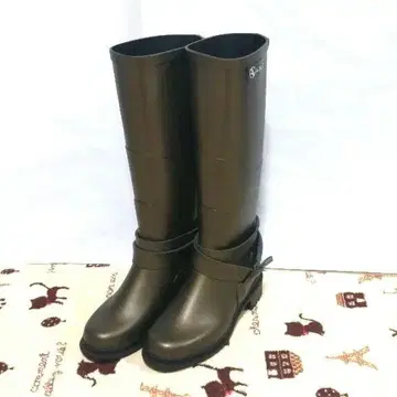 새상품 AIGLE 에이글 마카담 롱 부츠 레인 슈즈 35