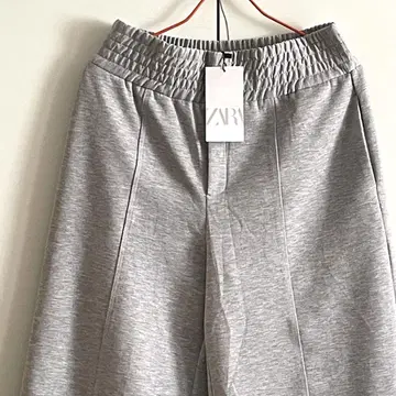 ZARA 그레이 와이드 팬츠 맨투맨 택 포함 미사용 새상품