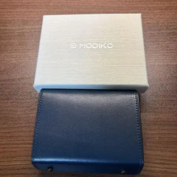 MODIKO 네이비 이단 접이식 지갑 박스 포함