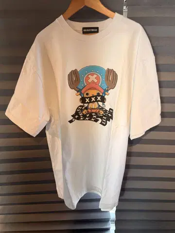 GOD SELECTION XXX 원피스 콜라보 화이트 T셔츠 XL