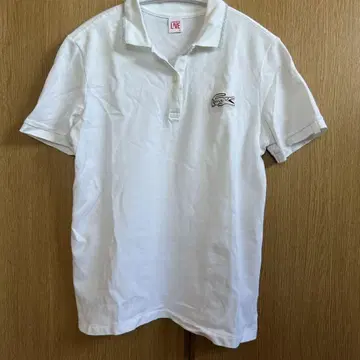 LACOSTE 화이트 피케 셔츠 M 사이즈