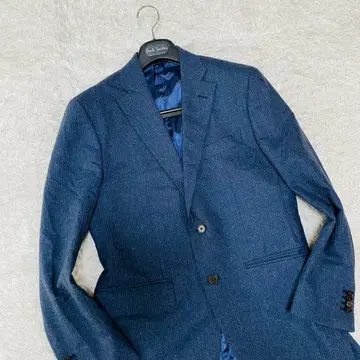 새상품급 수트 컴퍼니 테일러드 자켓 캐시미어 혼방 L 네이비 스트라이프