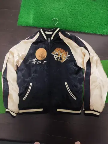 SCRIPT 스카잔 일본 리버서블 호랑이와 가면 자수