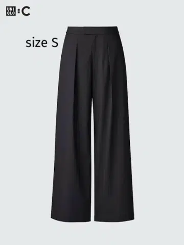 UNIQLO C 턱 와이드 팬츠 사이즈 S