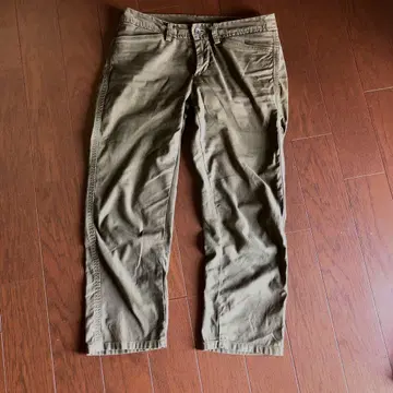 Pallas Palace 팔라스 팰리스 카키 크롭 팬츠