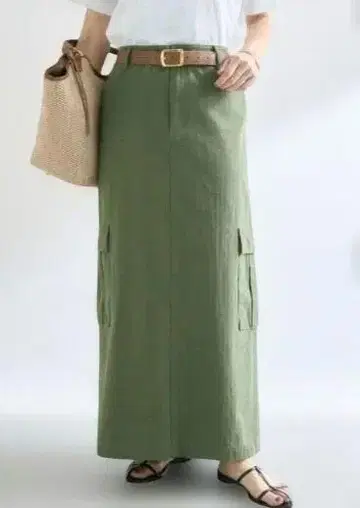 리브 드와 [ MONN.:.(몽) ] 카고 맥시 스커트