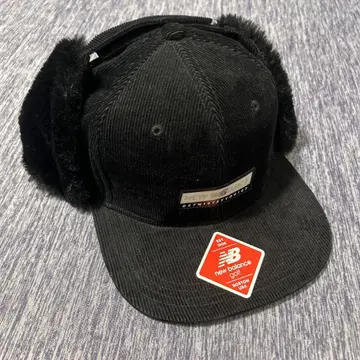New Balance 뉴발란스 귀도리 포함 캡 블랙