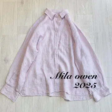 Mila owen 새상품급 한정 컬러 프렌치 린넨 오버 사이즈 셔츠