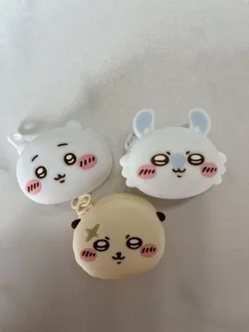 치이카와 (먼작귀) 얼굴 미니 실리콘 파우치
