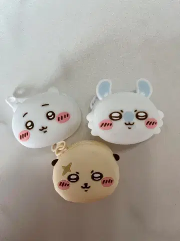 치이카와 (먼작귀) 얼굴 미니 실리콘 파우치