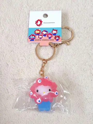 산리오 미야쿠미야쿠 변신 헬로키티 클리어 키링
