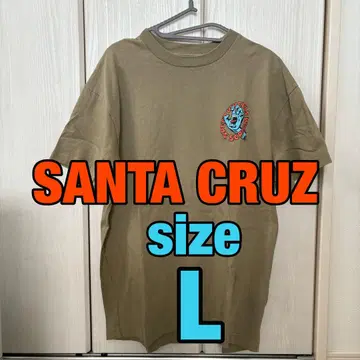 SANTA CRUZ 스크리밍 핸드 T셔츠 브라운 베이지 L