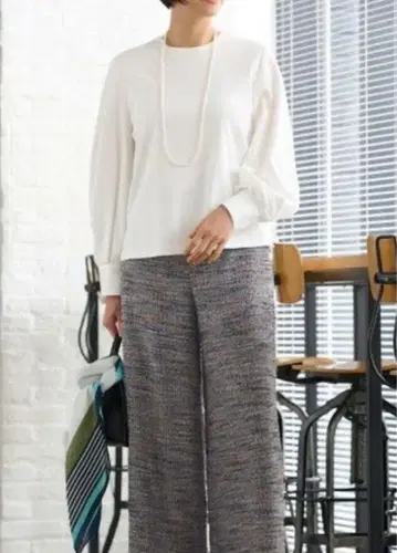 새상품급 자유구 볼륨 소매 티셔츠 블라우스 38