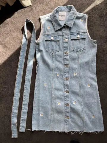 Desigual 데님 슬리브리스 원피스 S
