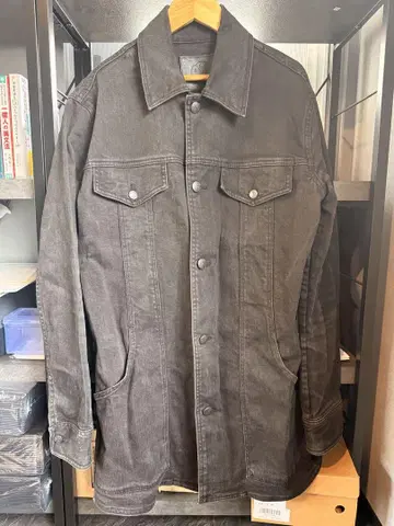 프리티 그린 블랙 데님 자켓