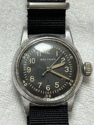 레어 Waltham 밀리터리 워치 A-11