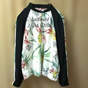 ZARA BASIC 자라 베이직 점퍼 꽃무늬 트랙 자켓 M