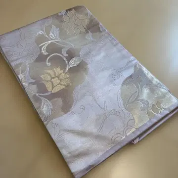 연보라 꽃무늬 오비 기모노