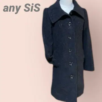 새상품급 anysis 피코트 울 혼방 블랙 고급 여성용/M