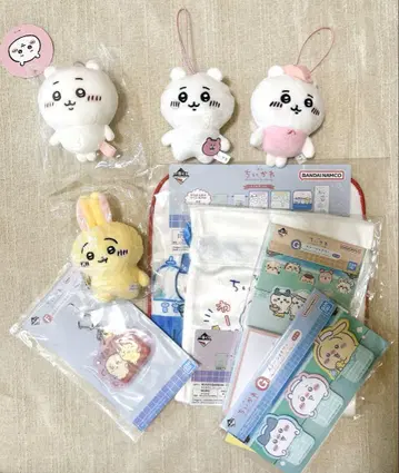 치이카와(먼작귀) 굿즈 묶음 판매 제일복권 봉제 인형 마스코트 키링 문구