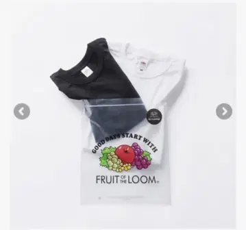 새상품 NO COFFEE x FRUIT OF THE LOOM 2팩 티셔츠