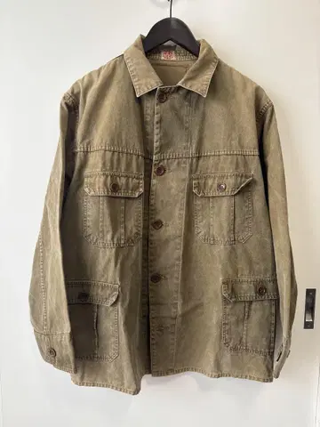 헤드 라이트 슈가 케인 올리브 커버올 덕 자켓