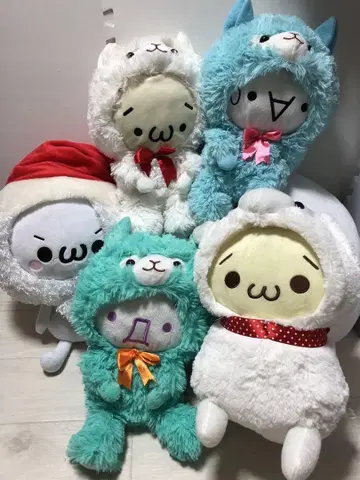 이모티콘 알파카 봉제 인형 묶음 판매