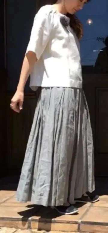 리제타 린넨 스커트 티나