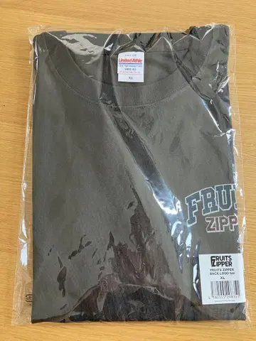 FRUITS ZIPPER 티셔츠 XL 백 로고 티