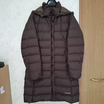 mont-bell 브라운 다운 롱 코트