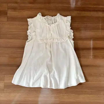 kate spade 실크 슬리브리스 블라우스 S 화이트
