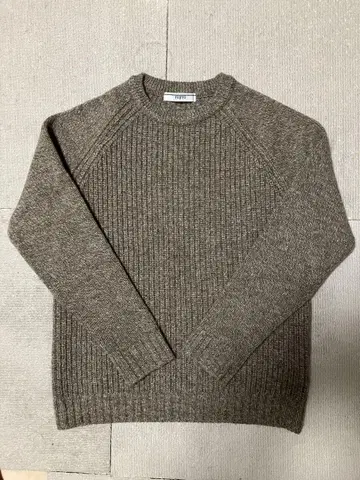 FUJITO 리브 스웨터 브라운