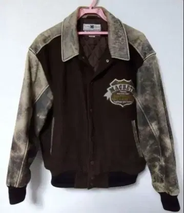 MACBETH 바시티 자켓 브라운