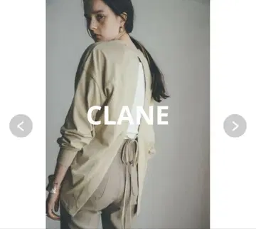CLANE 클라네 / BUCK SLIT LS TOPS 베이지 상의