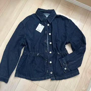 ZARA 다크 블루 데님 자켓 허리 조절 가능