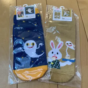 세나케이코 여성 양말 네나이코다레다 안경 토끼